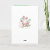 Carte Joli lapin de Pâques ajouter le message (Dos)