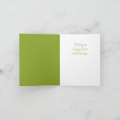 Carte Joli lapin de Pâques dans le paysage. (Intérieur)