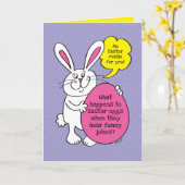 Carte Joli Lapin De Pâques Drôle Easter OEuf Riddle Pour (Fleur jaune)