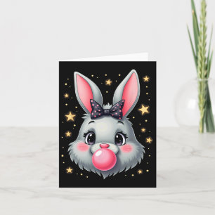 Carte Joli lapin lapin de Pâques Bubble Gum 2