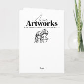 Carte Joli LGBT+ Anime Saint-Valentin personnalisé (Dos)