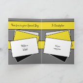 Carte Joli mari sur votre photo gris anniversaire (Intérieur)