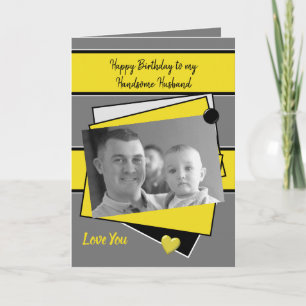 Carte Joli mari sur votre photo gris anniversaire