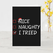 Carte Joli méchant j'ai essayé (Fleur jaune)