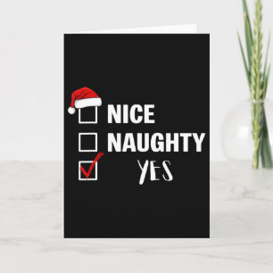 Carte Joli méchant oui - Drôle de Père Noël Noël 
