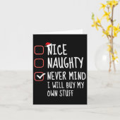 Carte Joli Méchant Peu Importe Je Vais Acheter Mes Propr (Fleur jaune)