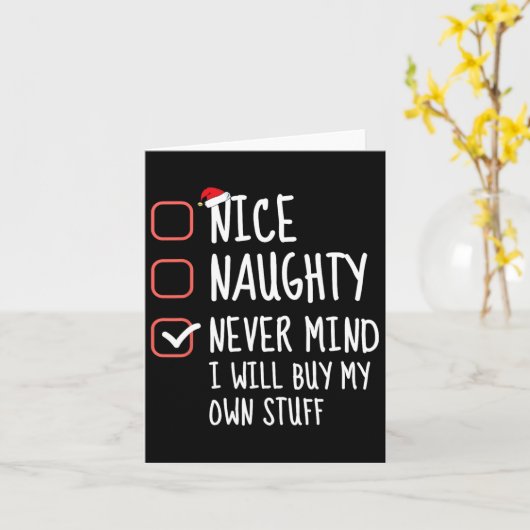 Carte Joli Méchant Peu Importe Je Vais Acheter Mes Propr (Fleur jaune)