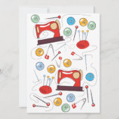 Carte Joli Motif de couture à main (Dos)