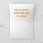 Carte Joli motif de dessin animé du coq (Intérieur)