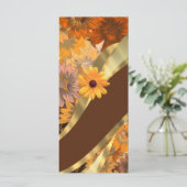 Carte Joli motif floral d'automne (Debout devant)