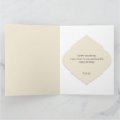 Carte Joli motif géométrique beige rosé (Intérieur)