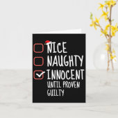 Carte Joli Naughty Innocent jusqu'à preuve du contraire  (Fleur jaune)