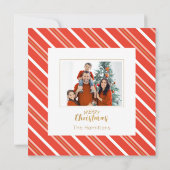 Carte Joli Noël Oh Quel Amusant Photo Flat Card (Dos)