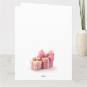 Carte Joli nœud rose (Dos)