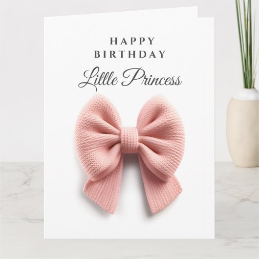 Carte Joli nœud rose (Devant)