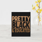 Carte Joli Noir Et Éduqué (Fleur jaune)