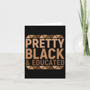 Carte Joli Noir Et Éduqué Africain Melanin Noir Hi
