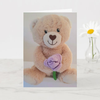 Carte Joli Nounours Félicitations pour votre nouveau béb