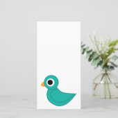 Carte Joli oiseau bleu (Debout devant)