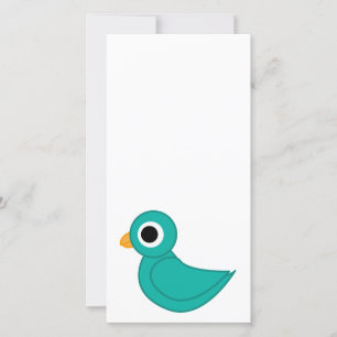 Carte Joli oiseau bleu