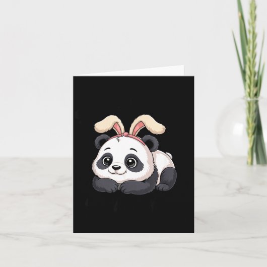 Carte Joli Panda Lapin Certains Lapin T'aime (Devant)
