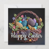 Carte Joli panier de Pâques créatif (Devant)