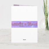 Carte Joli Papillon bleu Iridescente (Dos)