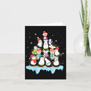 Carte Joli Penguin Noël Arbre Penguin Lover Noël