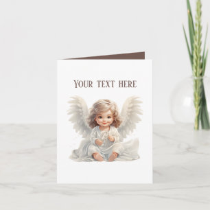 Carte Joli petit ange ajouter du texte