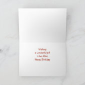 Carte Joli petit cheval animal nom personnalisé  (Intérieur)