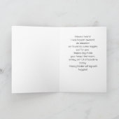 Carte Joli Petit Lapin Bébé dans une Robe Jaune de Pâque (Intérieur)