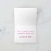 Carte Joli pot de coeurs pour un rétablissement rapide (Intérieur)
