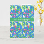 Carte Joli Printemps fleurit Norvégien Anniversaire (Fleur jaune)