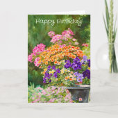 Carte Joli printemps Fleurs de jardin d'été de printemps (Devant)