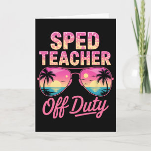 Carte Joli professeur spécialisé hors service Speducator