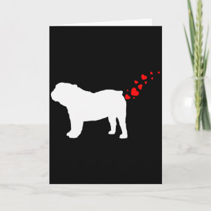 Carte Joli propriétaire de Bulldog anglais Saint-Valenti