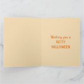 Carte Joli rat et citrouille personnalisés pour Hallowee (Intérieur)