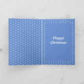 Carte Joli renne de Noël avec noeud rouge personnalisé (Intérieur)