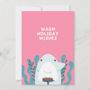 Carte Joli requin de Noël