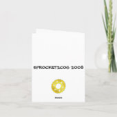 CARTE JOLI ROBOT D'ANNIVERSAIRE (Dos)