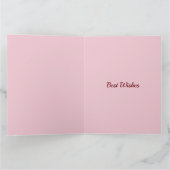 Carte Joli rose Ajouter un nom obtenir bien (Intérieur)