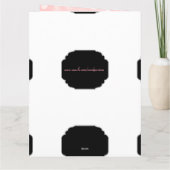 Carte Joli rose moderne Joyeux anniversaire Fiance (Dos)