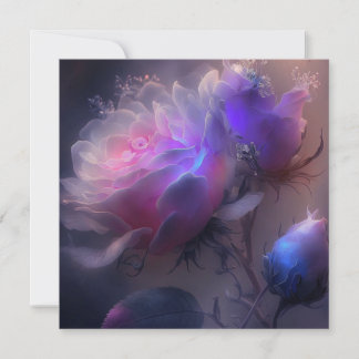 Carte Joli rose Vintage Roses Iridescente