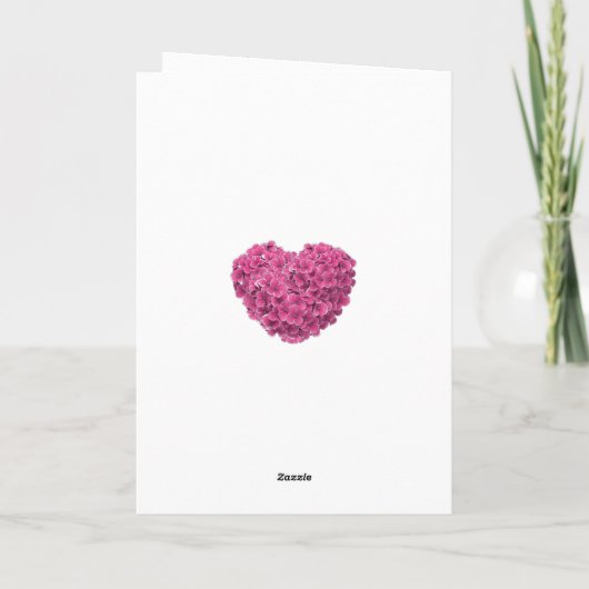 Carte Joli Russe rose Hydrangea Mère Anniversaire (Dos)