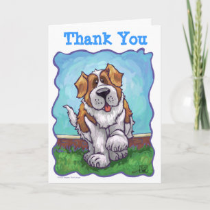 Carte Joli Saint-Bernard Merci