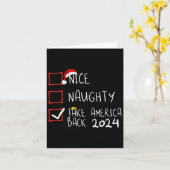 Carte Joli Sale Reprenez l'Amérique 2024 Drôle Trump Xm (Fleur jaune)