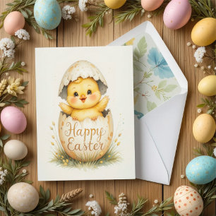 Carte Joli salut de Pâques à Chick Chick