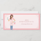 Carte Joli service de nettoyage pour femmes Certificat c (Devant)