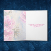 Carte Joli Shabby Chic Fleurs Roses Florales Anniversair