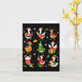 Carte Joli Silly Goose Père Noël Noël Joyeux Goosemas Xm (Fleur jaune)